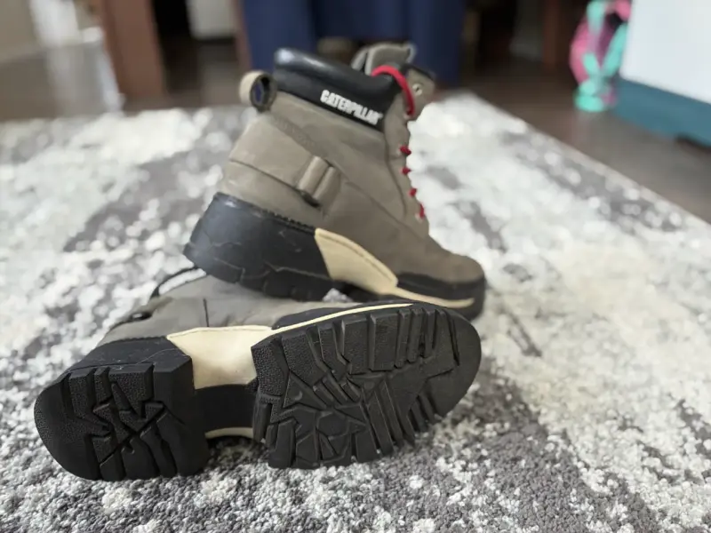 Botas Caterpillar de cuero gris para mujer - 2