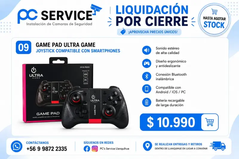 Gamepad Ultra Game compatible con smartphones