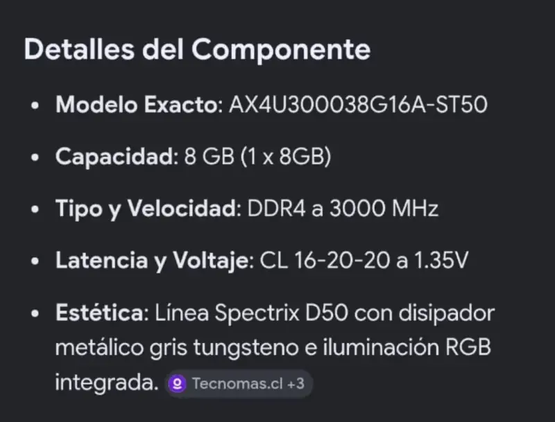 Memoria RAM XPG DDR4 de alto rendimiento - 2