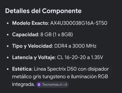 Memoria RAM XPG DDR4 de alto rendimiento - miniatura 2