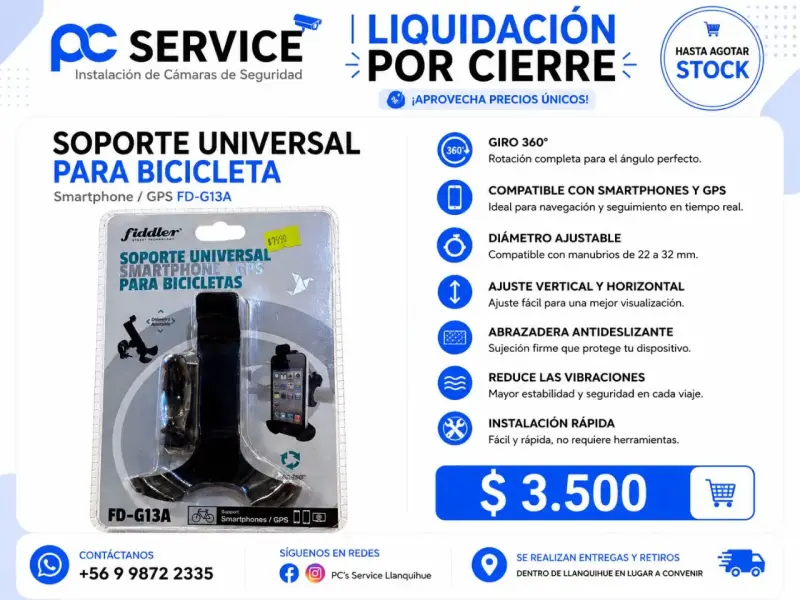 Soporte Universal para Bicicleta Fiddler FD-G13A