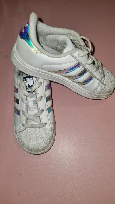 Zapatillas Adidas Superstar blancas para niños - miniatura 1