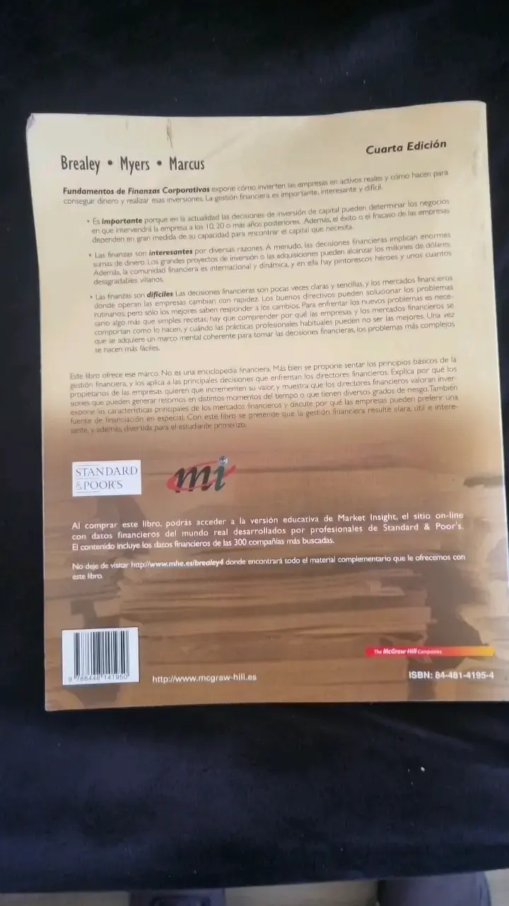Fundamentos de Finanzas Corporativas 4ta Edic - 4