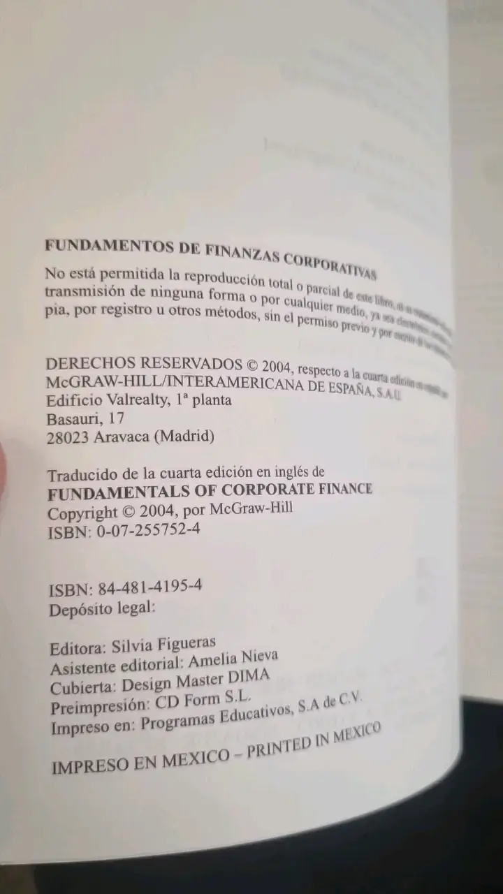Fundamentos de Finanzas Corporativas 4ta Edic - 5