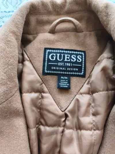 Abrigo de lana Guess color camel - miniatura 2