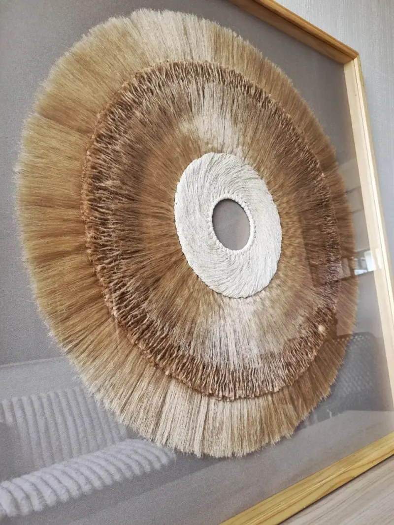 Cuadro decorativo en fibras naturales - 3