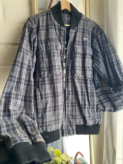 Chaqueta de cuadros estilo casual - miniatura 1