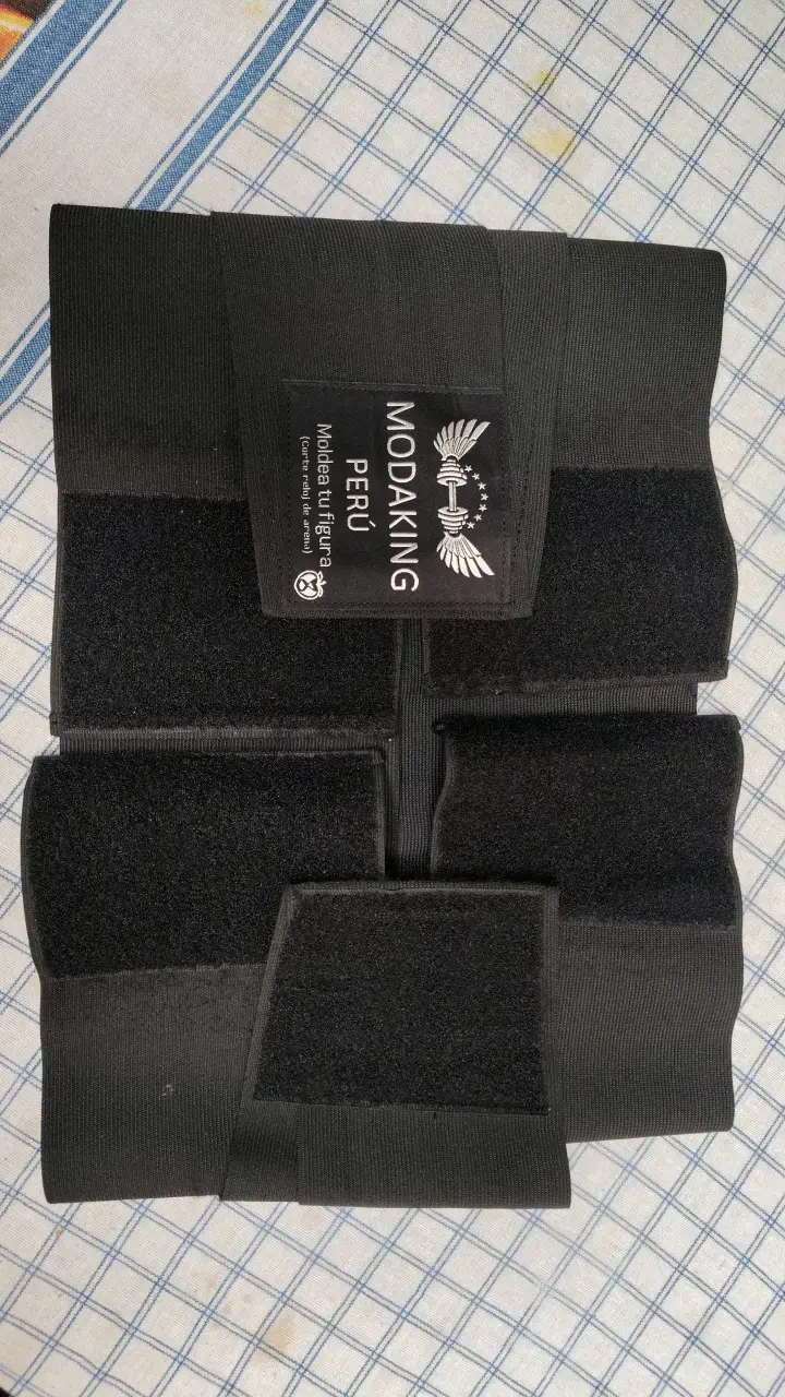 Faja lumbar de soporte ajustable negra - 3