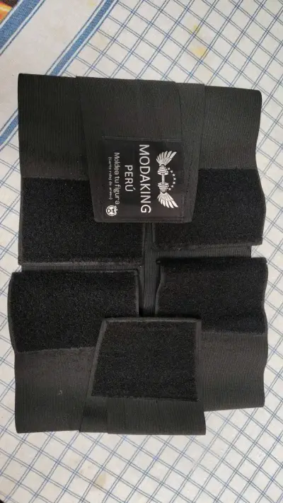 Faja lumbar de soporte ajustable negra - miniatura 3