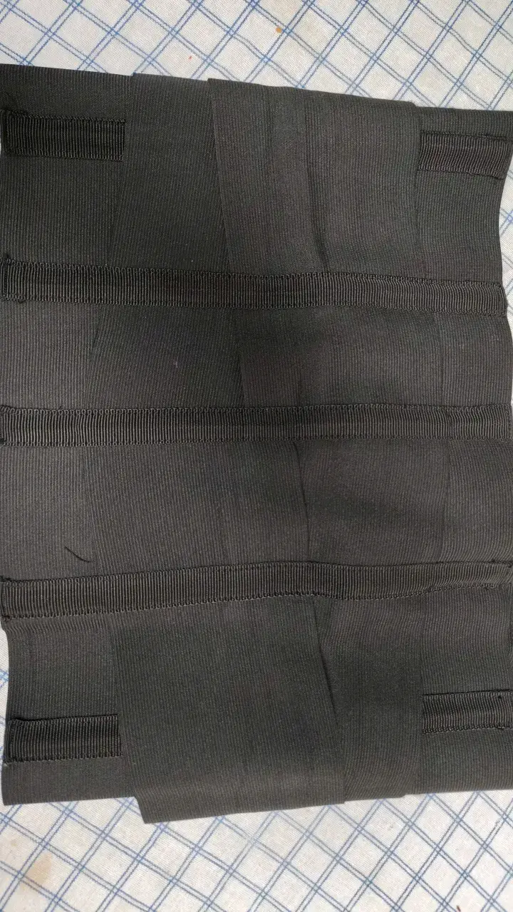 Faja lumbar de soporte ajustable negra - 4