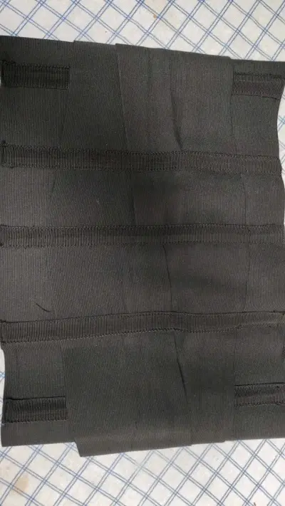 Faja lumbar de soporte ajustable negra - miniatura 4