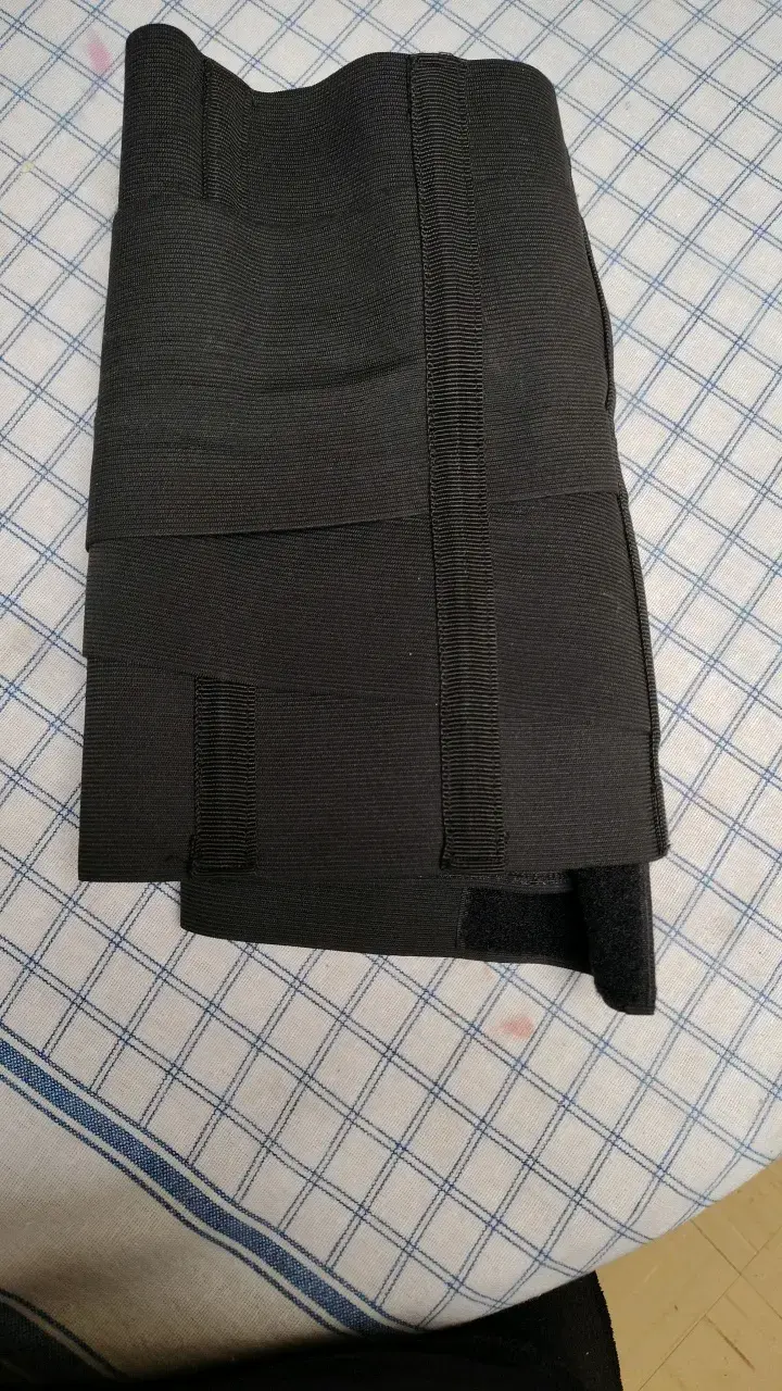 Faja lumbar de soporte ajustable negra - 6