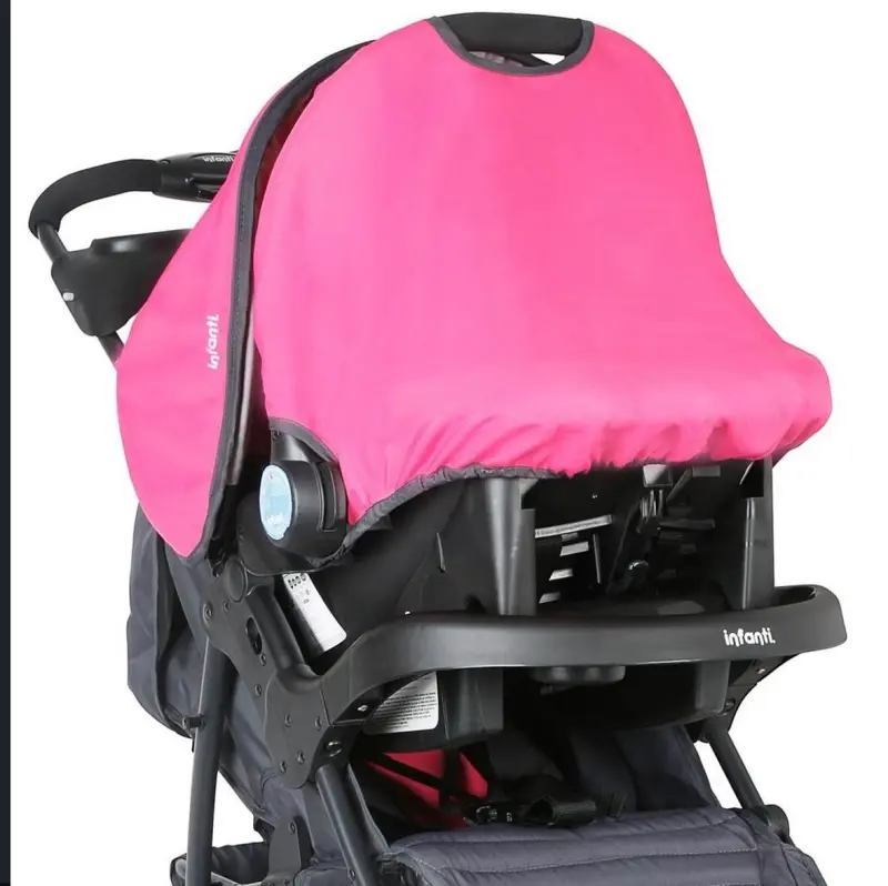 Coche de bebé Infanti Tizzy rosa y gris - 3