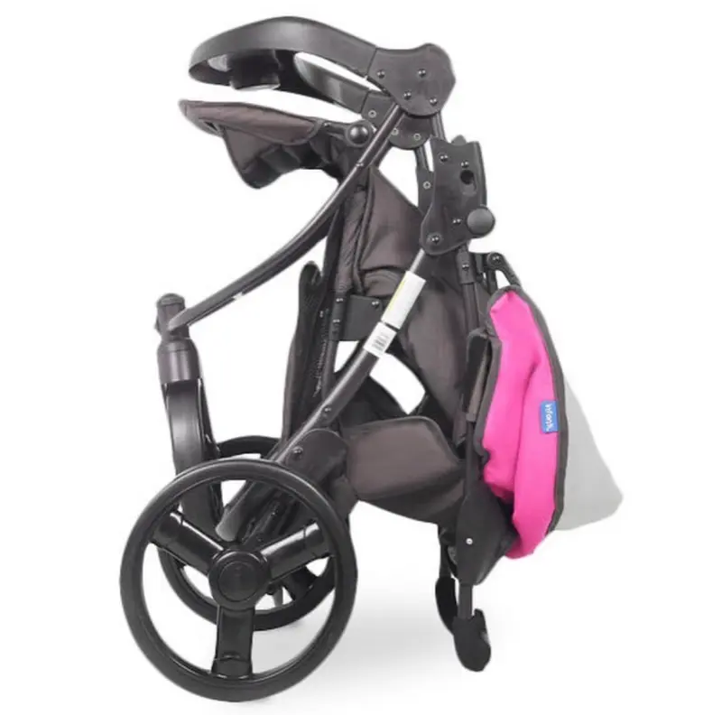Coche de bebé Infanti Tizzy rosa y gris - 4