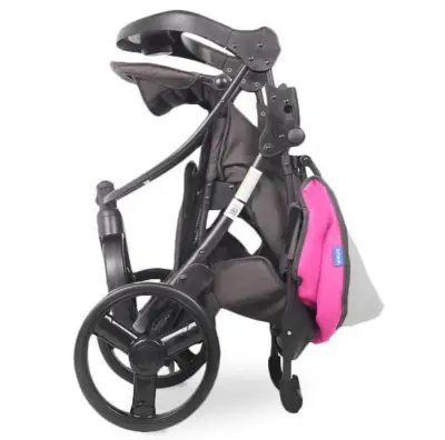 Coche de bebé Infanti Tizzy rosa y gris - miniatura 4
