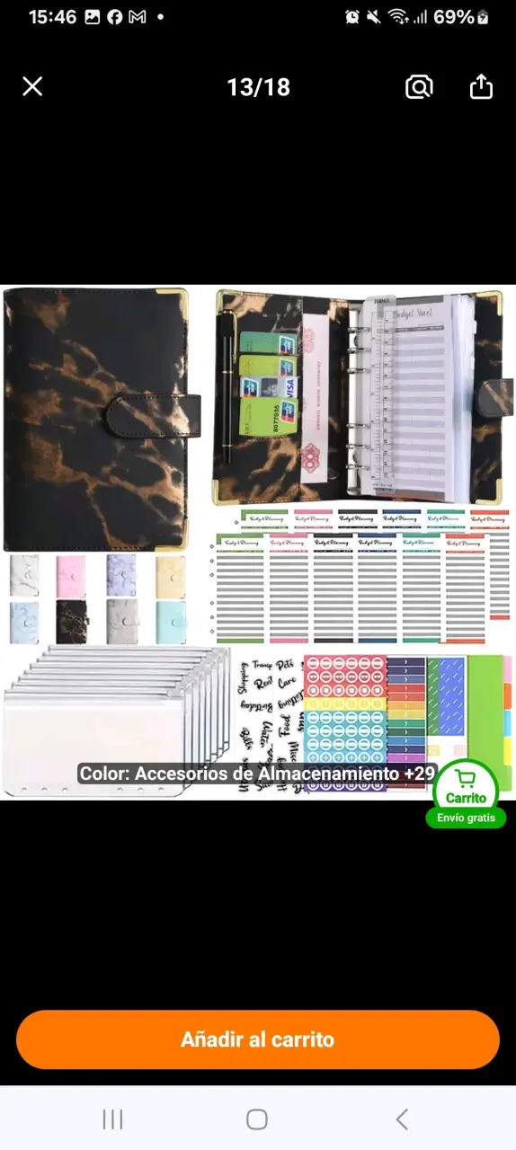 Caja registradora metálica rosa con compartimentos - 3