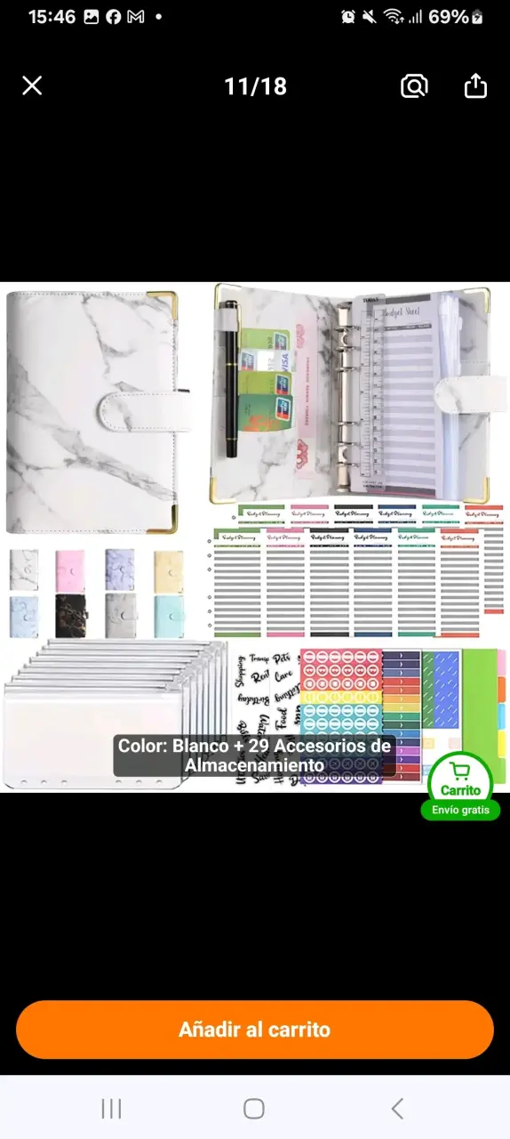 Caja registradora metálica rosa con compartimentos - 5