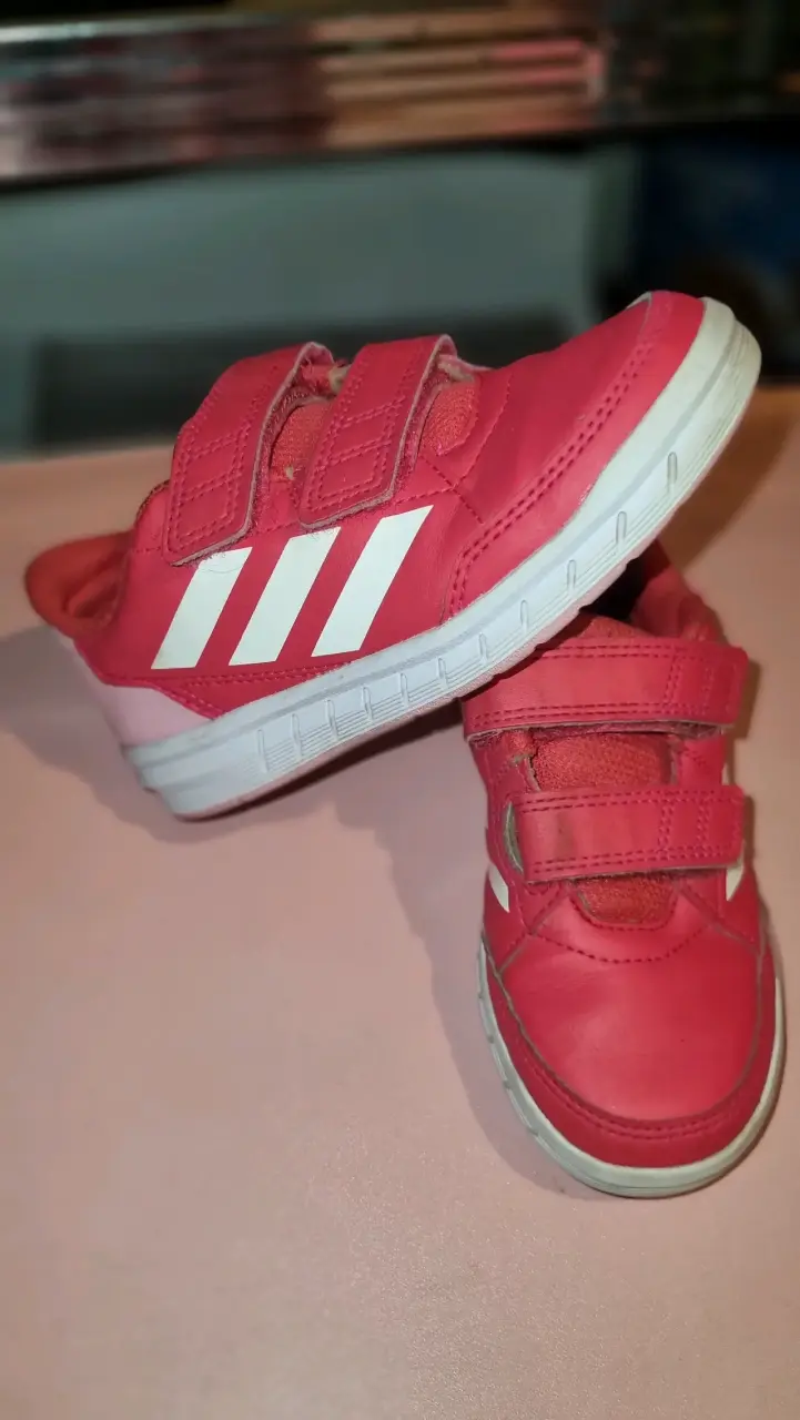 Zapatillas deportivas infantiles Adidas rosadas - 2