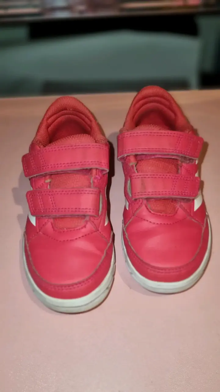 Zapatillas deportivas infantiles Adidas rosadas - 3