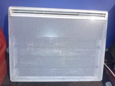 Calefactor eléctrico de pared blanco - miniatura 1