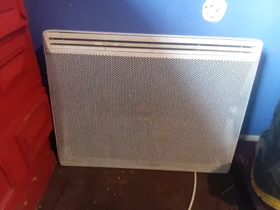 Calefactor eléctrico de pared blanco - miniatura 5