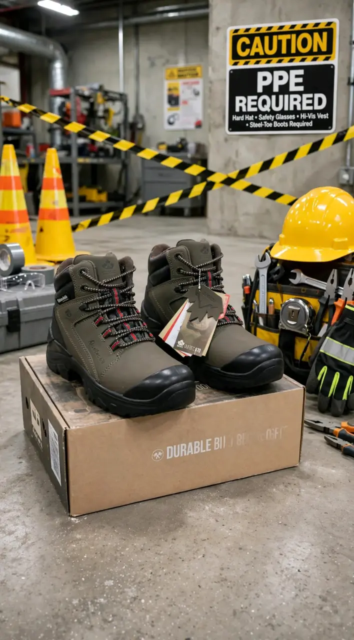 Botas de seguridad impermeables color verde