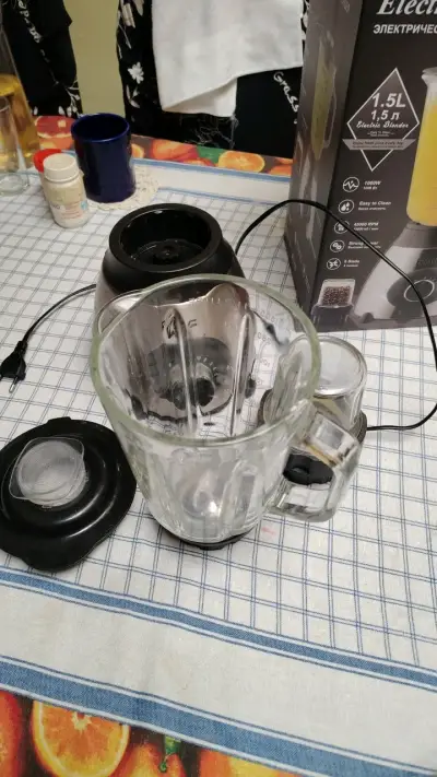 Licuadora eléctrica RAF 1.5L con vaso adicional - miniatura 2