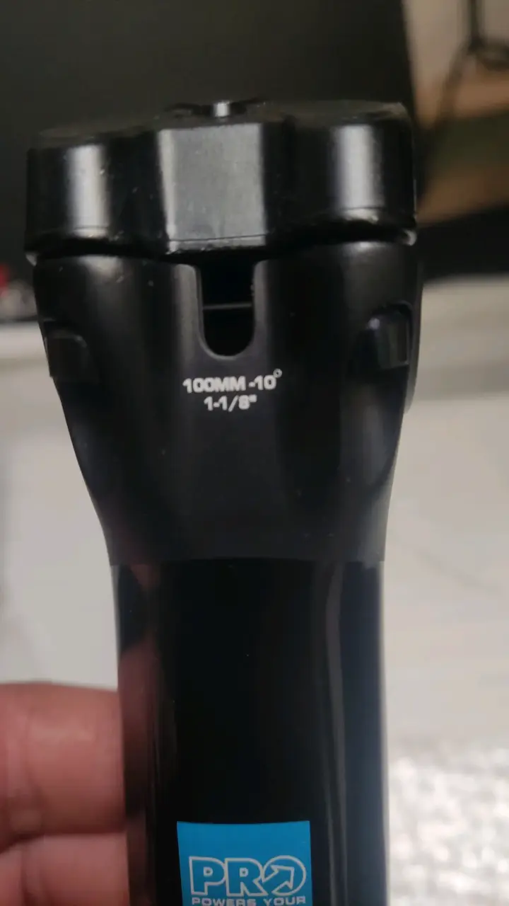 Potencia de bicicleta PRO 100mm -10° - 1