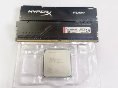 Kit de Memoria RAM HyperX Fury DDR4 y Procesador AMD Ryzen 3 2200G - miniatura 1