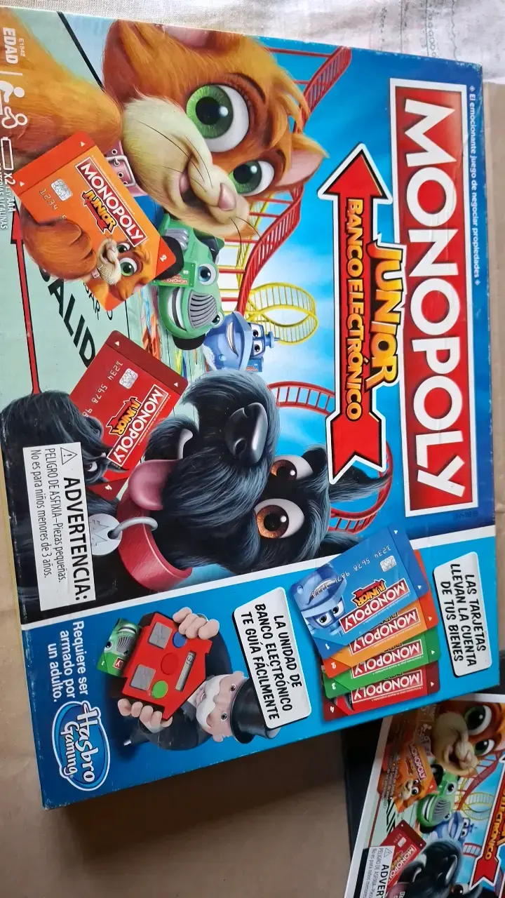 Juego de Mesa Monopoly Junior Banco Electrónico - 1