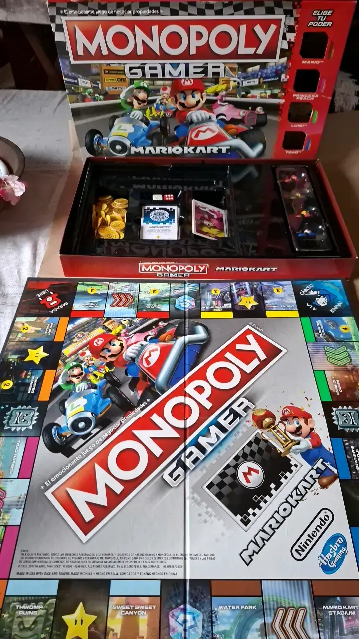 Juego de Mesa Monopoly Gamer Mario Kart - 1