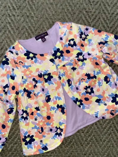 Chaqueta floral para niña con diseño colorido - miniatura 2