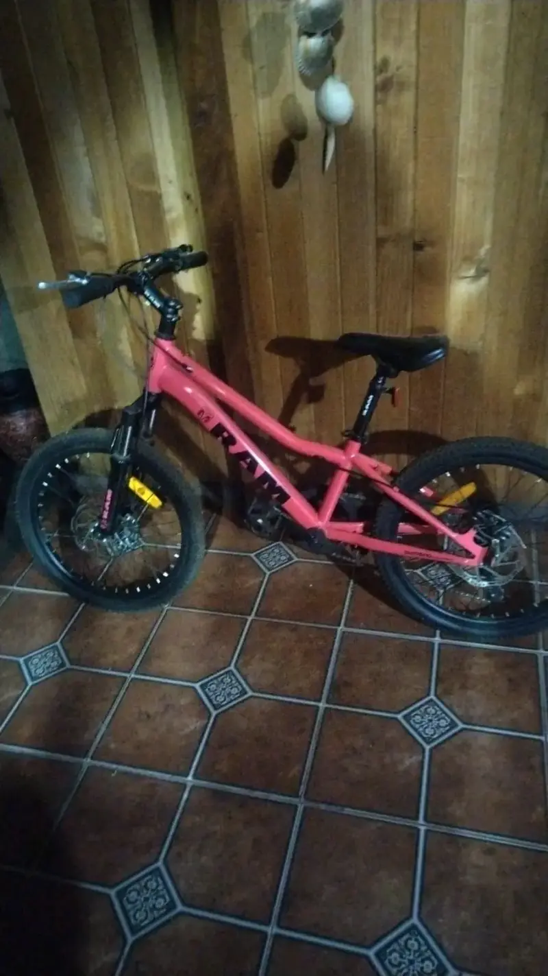 Bicicleta infantil RAM color roja con suspensión