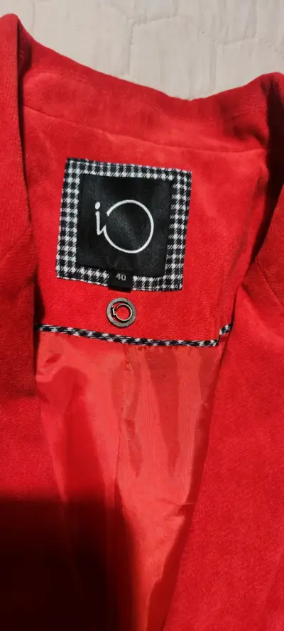 Blazer rojo elegante para mujer - miniatura 2