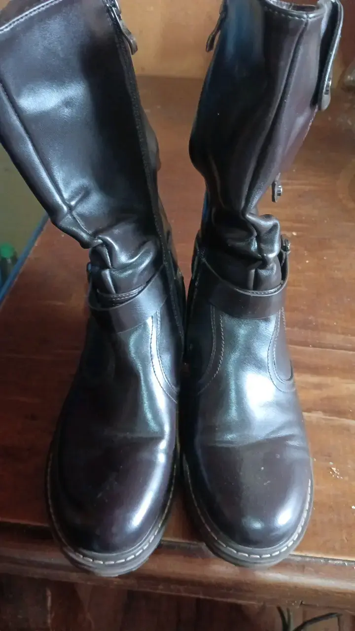 Botas de cuero cafe - 2