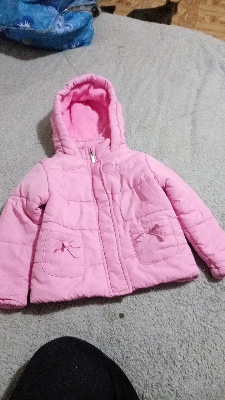 Chaqueta de invierno rosada para niña - 3
