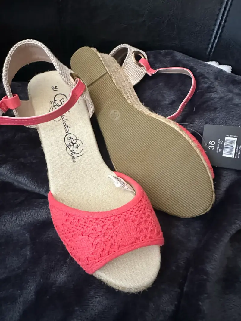 Sandalias de cuña rojas Boulevard Shoes - 2