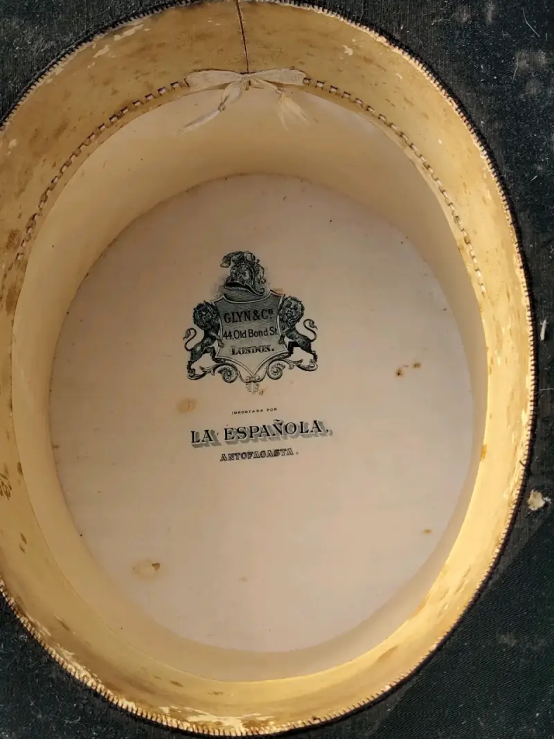 Sombrero de copa alta negro vintage - 3