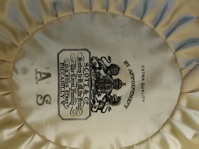 Sombrero de copa alta negro vintage - miniatura 6