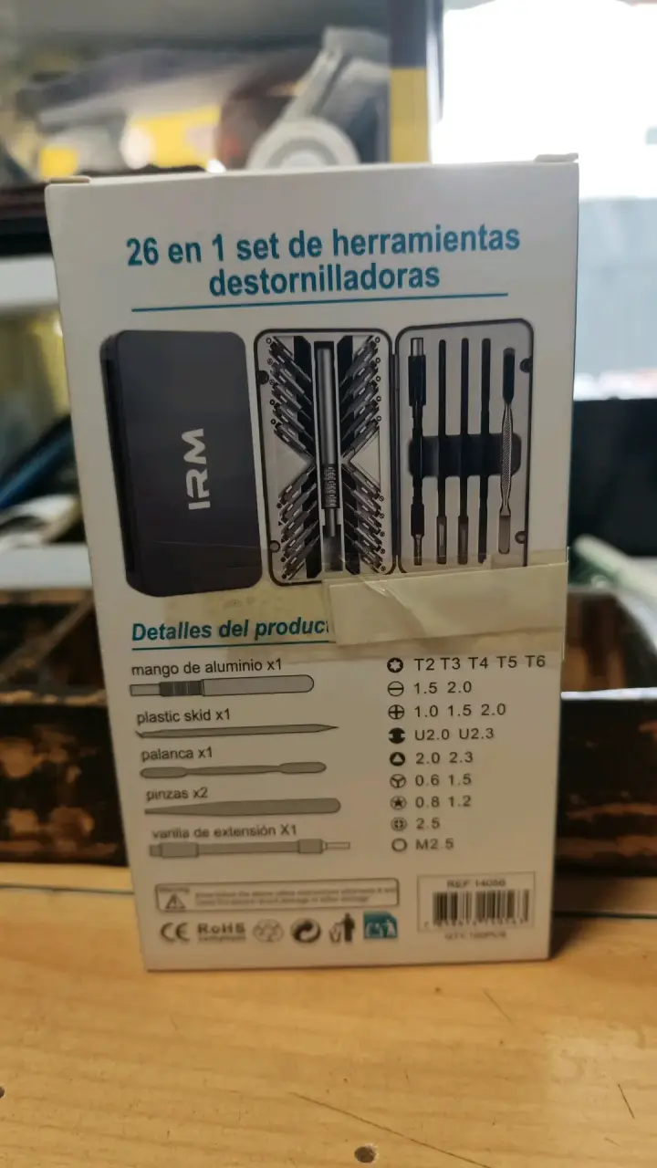 Set de herramientas destornilladoras 26 en 1 IRM - 2