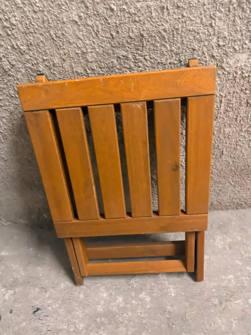 Mesa plegable de madera para exteriores - 2