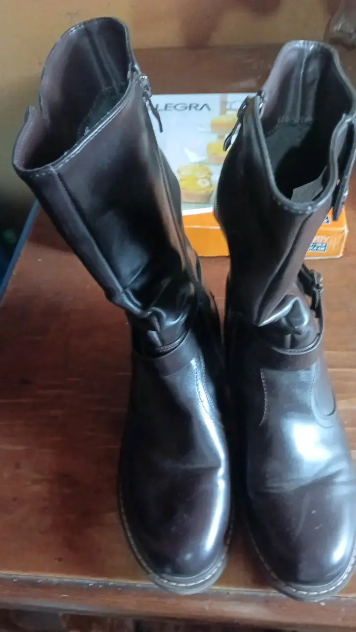bbotas de cuero cafe