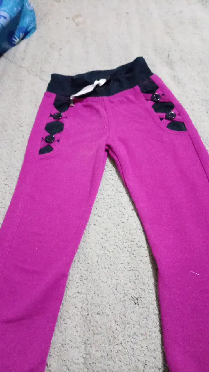 Pantalones de niño color turquesa con detalles - 4