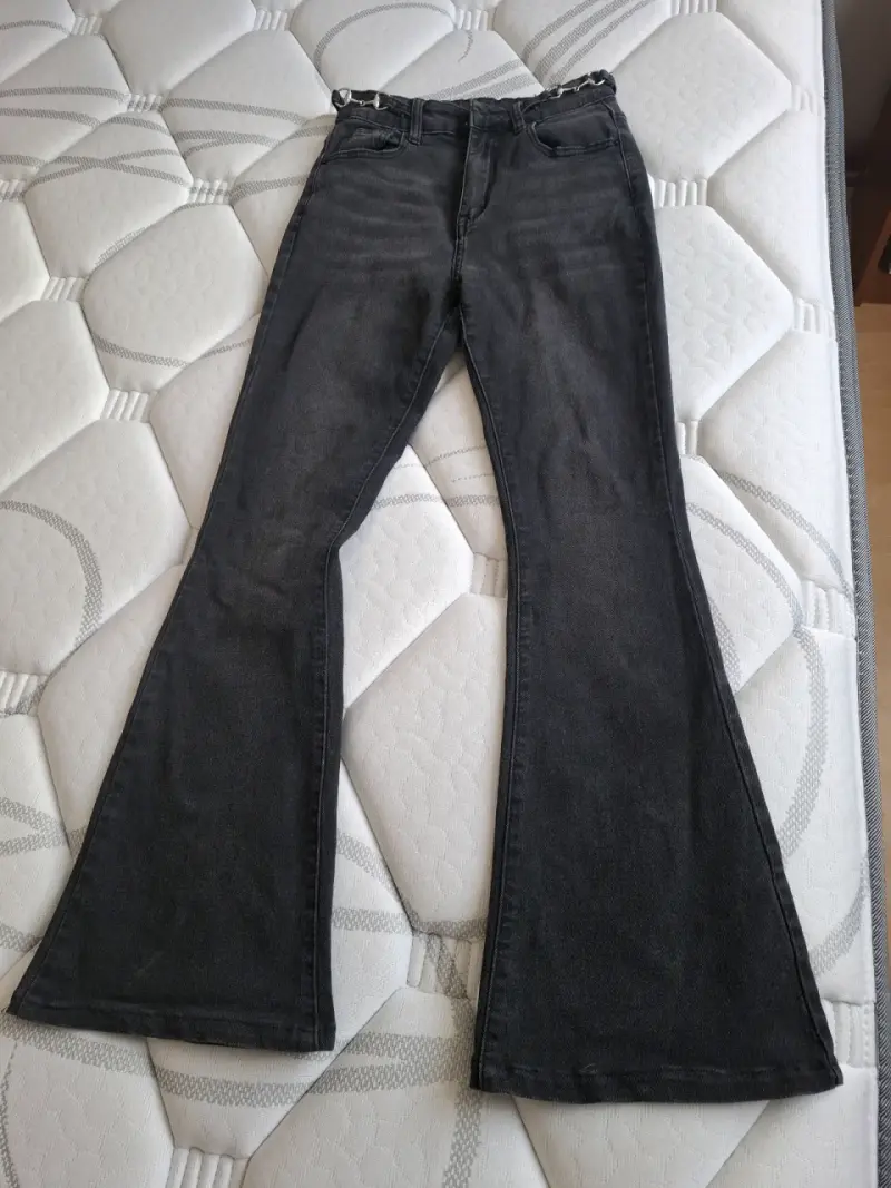 Pantalones acampanados marrones de mujer - 4