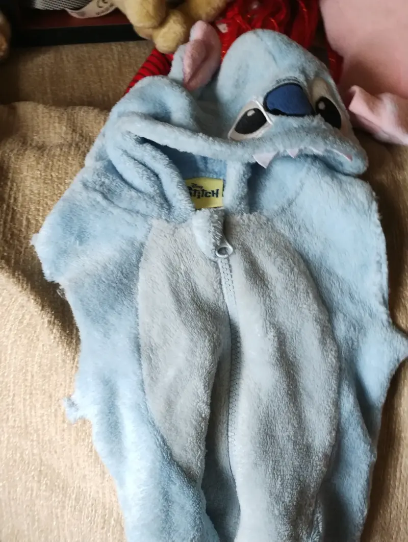 Disfraz de bebé Stitch azul suave