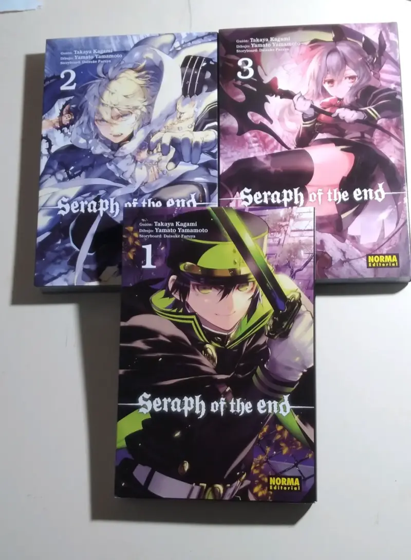 mangas Seraph of the End volúmenes 1-3