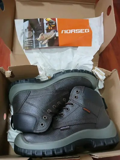 Botas de seguridad Norseg anticlavo marrón - miniatura 1
