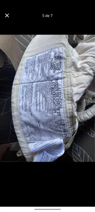 Mochila portabebé Ergobaby beige en buen estado - miniatura 5