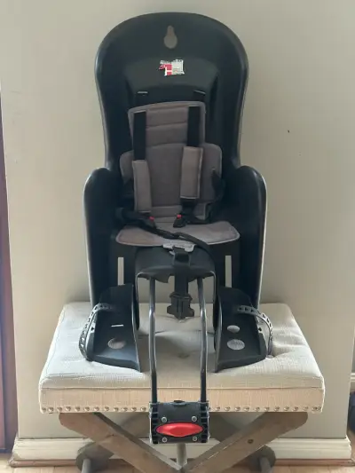 Silla de bicicleta para niño Polisport negra - miniatura 1