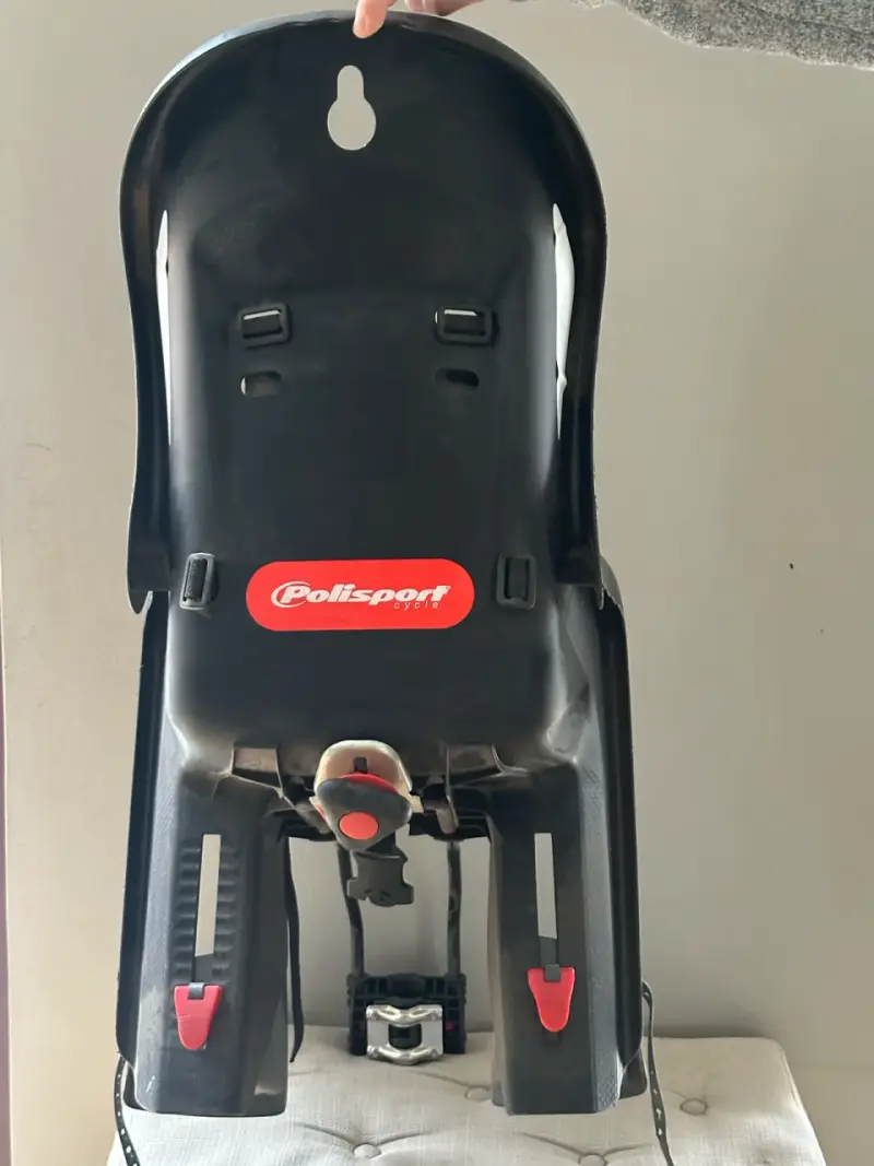 Silla de bicicleta para niño Polisport negra - 3